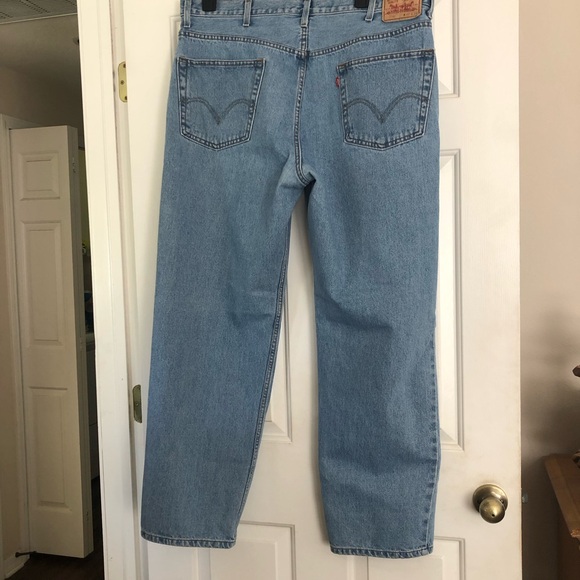 Mens 550 Relaxed Fit Levis Strauss Straight Med Blue Stonewash Denim Jea… - Picture 2 of 10